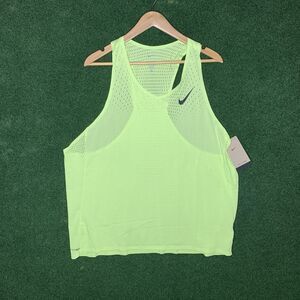 Sz 2XL Nike AeroSwift Men's Dri-FIT ADV Running Singlet 'Lemon Twist' FN4231-736